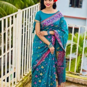 নীলপরী জামদানি শাড়ি